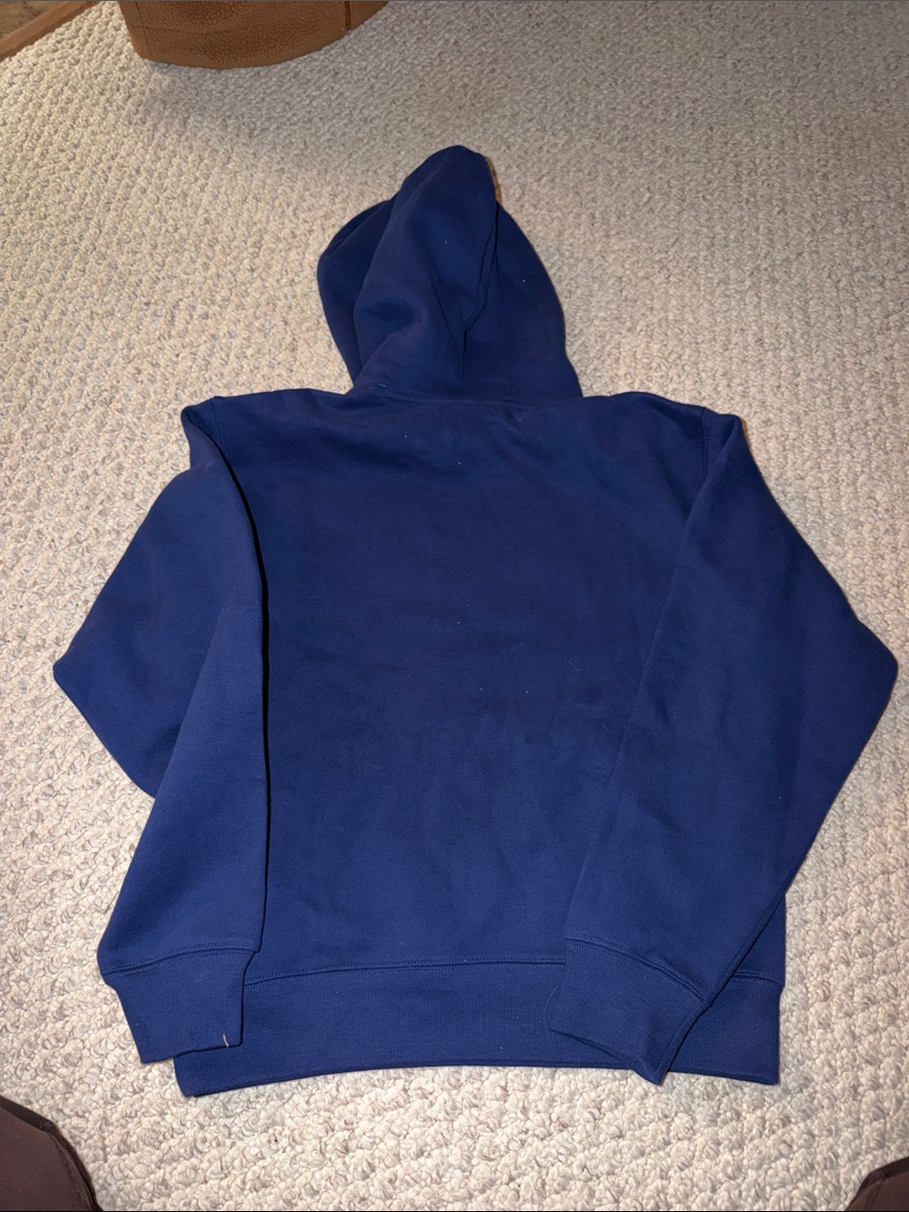 Aritzia Sweatfleece Hoodie in Navy Blue - Picture 4 of 4